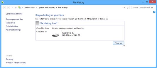 Windows Backup Steps - History 